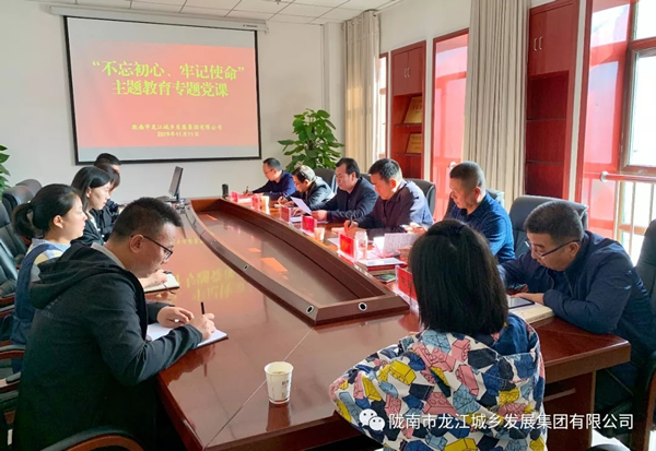 市龍江集團(tuán)開(kāi)展“不忘初心、牢記使命”主題教育專題黨課